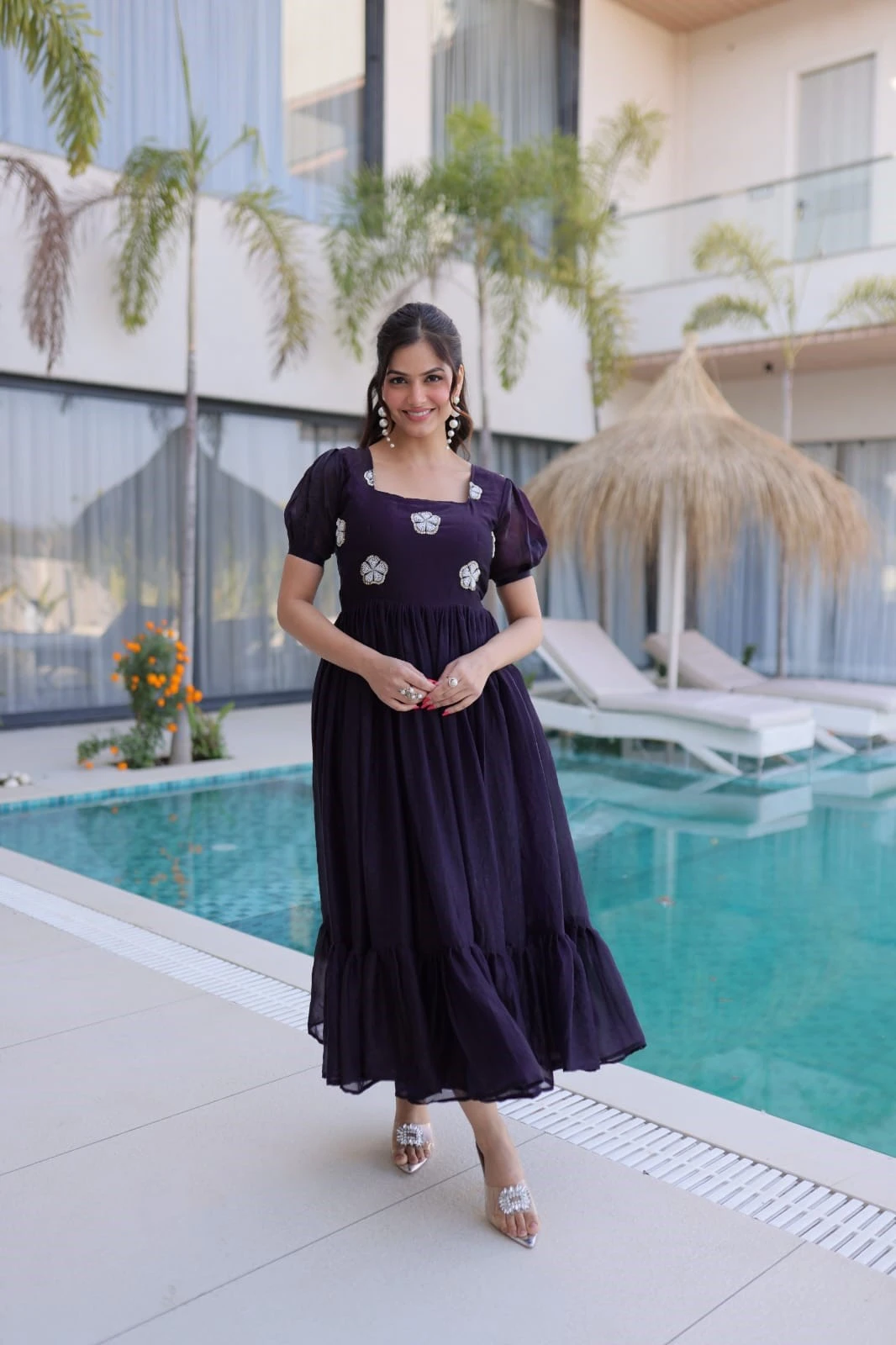 Premium Designer Floor Length Party Wear Gown for Women